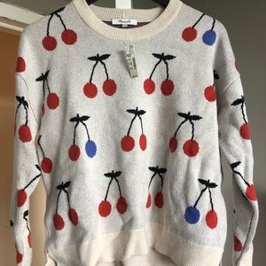 Madewell cherry sweater